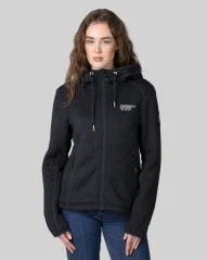  Fleece Jacket Knit Melange Women modelka