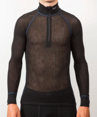 BRYNJE Wool Thermo light Zip-polo
