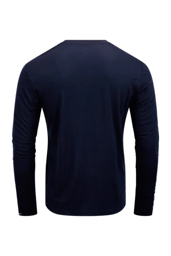 Classic Wool Light Shirt Navy záda
