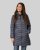 Women Down Coat Blue Metal