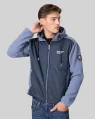 Fleece Jacket Hybrid model studio modrá