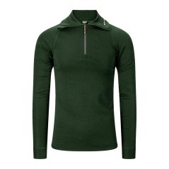 Classic Wool Zip-polo green