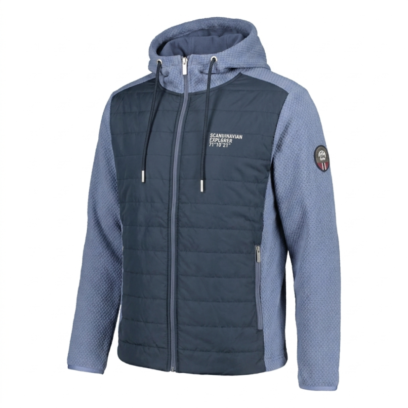Fleece Jacket Hybrid modrá