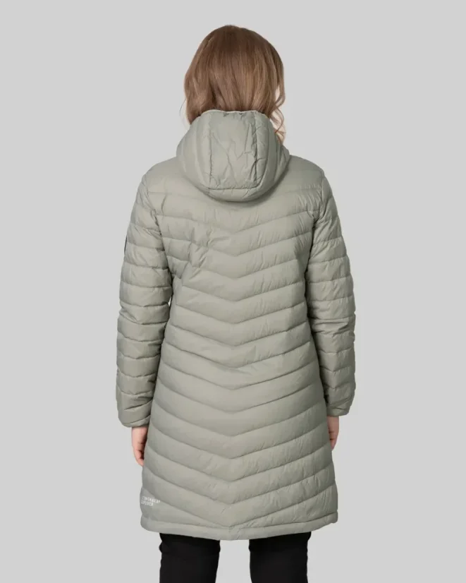 Women Down Coat Green Dust záda