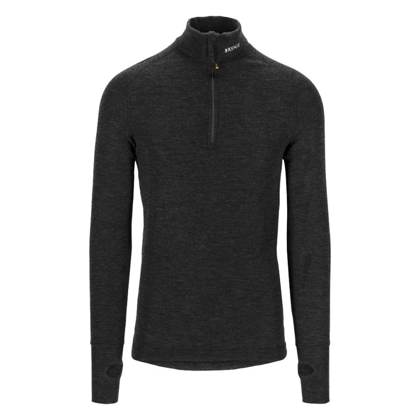 AD Zip Polo charcoal